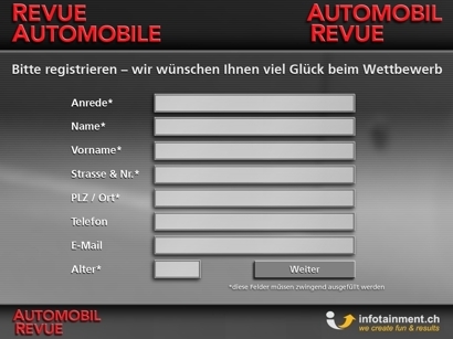 CodeGame, CouponGame, TicketGame mit persönlicher Codenummer, Wettbewerbskarte
